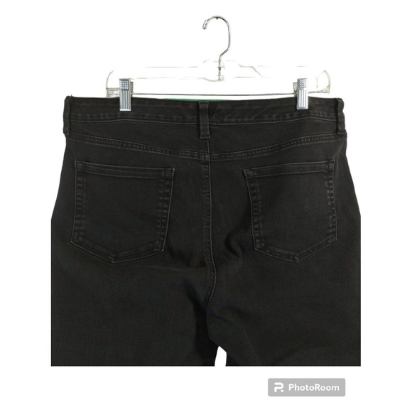 Charter Club Jeans Size 16 Bristol Skinny Zip Cotton Poly Blend Black Casual - Picture 6 of 12